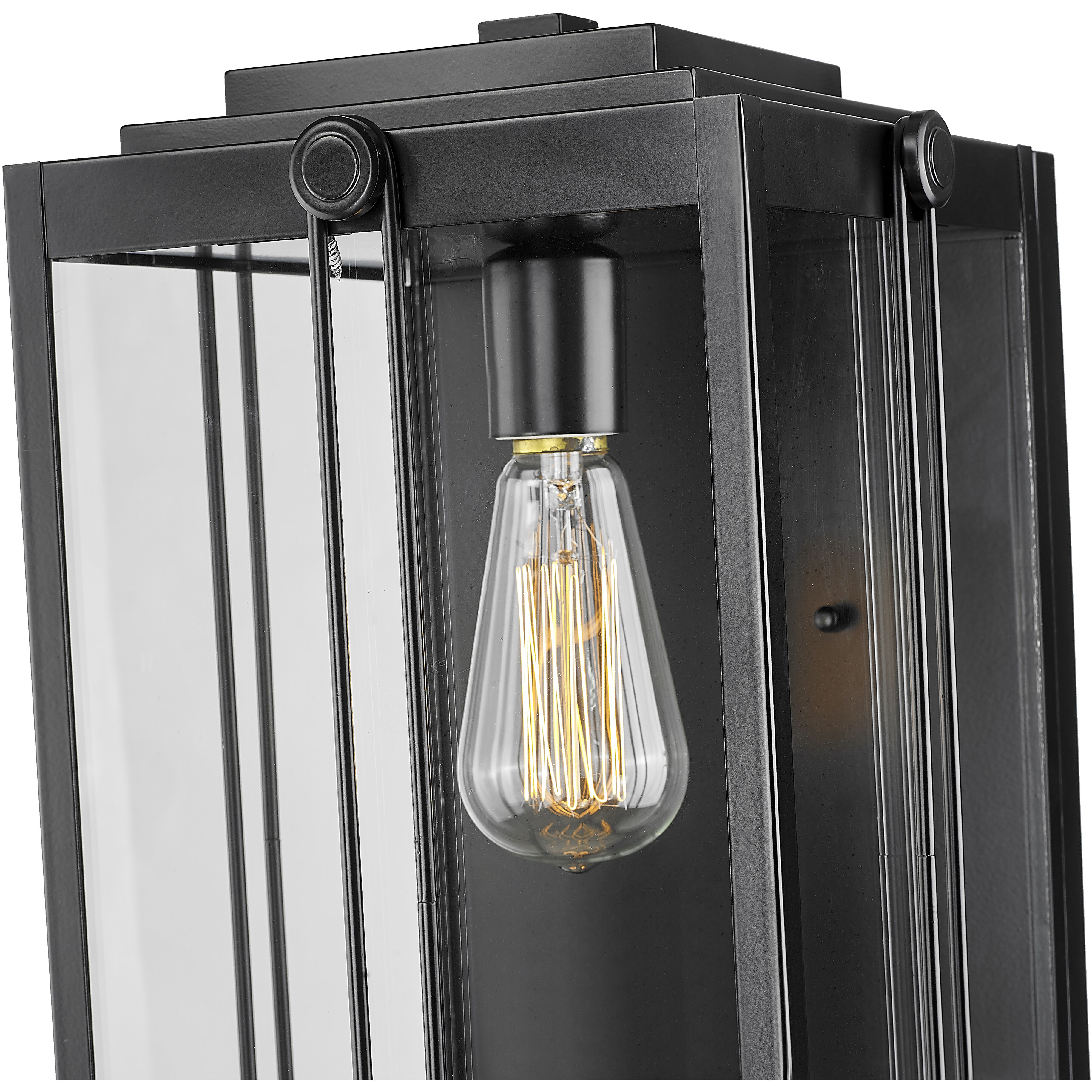 Oakland 1 Light 16.87 inch Powder Coated Black Outdoor Wall Sconce